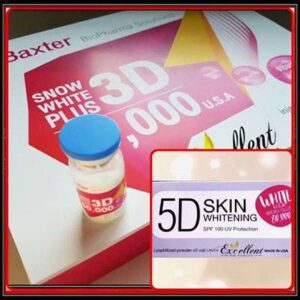 3D Snow White Plus 60000 Glutathione Skin Whitening Injection