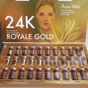 Aqua Skin 24K Royale Gold Glutathione Skin Whitening 10 Sessions Injection