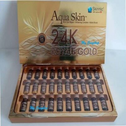 Aqua Skin 24K Royale Gold Glutathione Skin Whitening 10 Sessions Injection