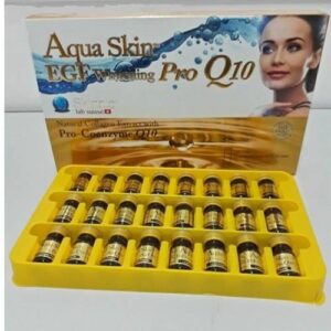 Aqua Skin EGF Whitening Pro Q10 Glutathione Skin Whitening 24 Sessions Injection