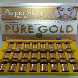 Aqua Skin Pro Q10 RNA Complex Pure Gold Glutathione Skin Whitening 24 Sessions Injection