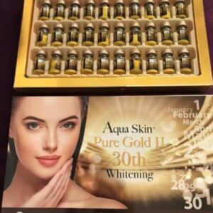 Aqua Skin Pure Gold II 30th Whitening Skin Glutathione Injection