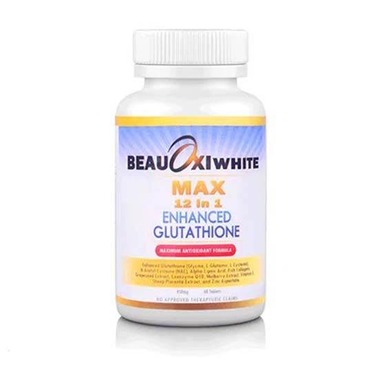 Beauoxi White Max 12 in 1 Enhanced Glutahione Skin Fairness Capsules