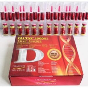 Glutax 2500 GS Elixir Essence Skin Whitening Injection 12 Sessions
