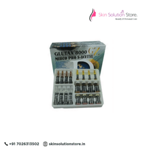 Glutax 8000gz Micro Pro S Acetyl Skin Whitening Injection 4 Sessions