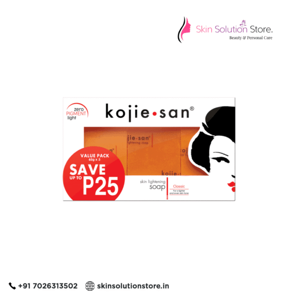 Kojie San Orange Kojic Whitening Soap (3 X 65, For Face And Body)