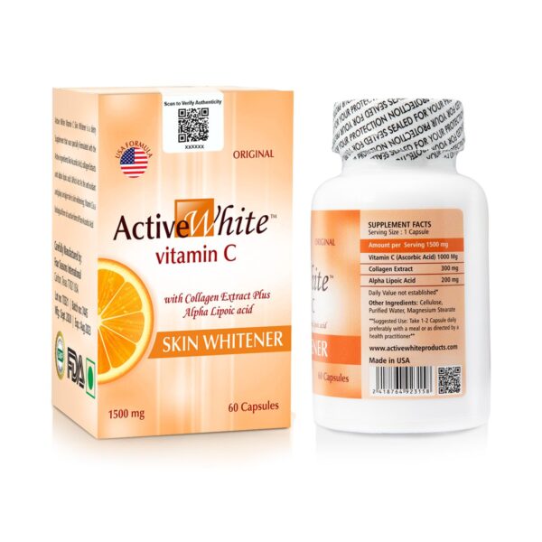 Active White Vitamin C 1000mg Skin Whitening Capsule - Image 2
