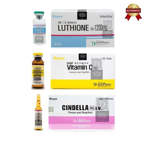 Cindella Glutathione Injections 600 mg full set