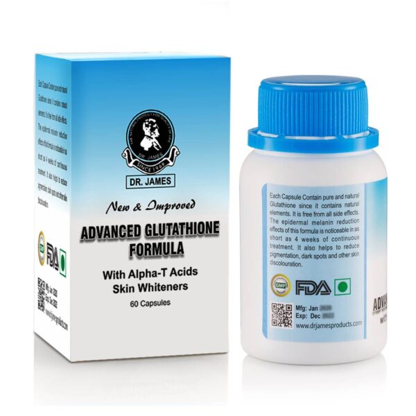 Dr James Glutathione Capsules for Skin Whitening - Image 2