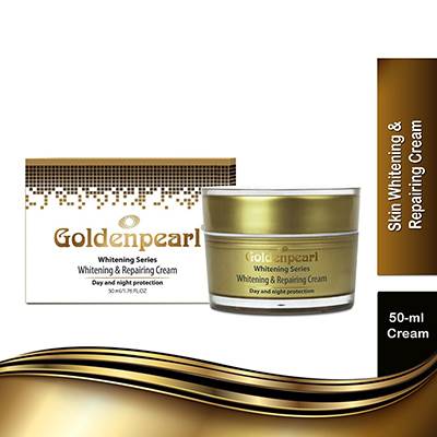 This powerful whitening and mending cream promotes beautiful, white, and regenerated skin. Improves cell regeneration and helps to fill the appearance of fine lines and wrinkles, while amino acids are natural skin whiteners. Superior moisture and hydration are provided by this luxurious cream, and natural nutrients restore your skin, leaving it feeling deeply re-nourished, supple, and youthful. USAGE Apply the cream to a washed face and neck, and gently massage it in until completely absorbed. The use of a golden pearl whitening and mending lotion in the morning and evening will maintain your skin white, perfect, and youthful forever.