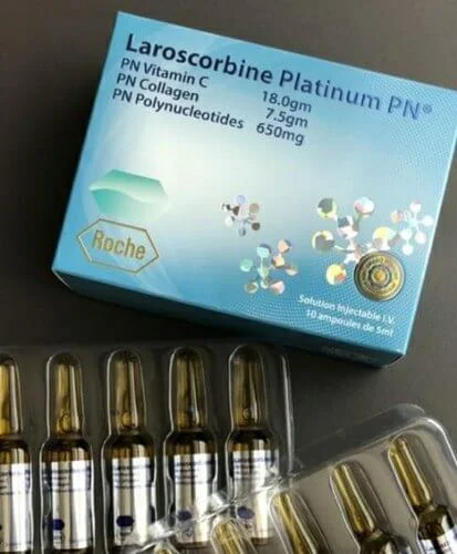 Roche Laroscorbine Platinum PN 18000 Mg Vitamin C and Collagen Injection 10 Sessions