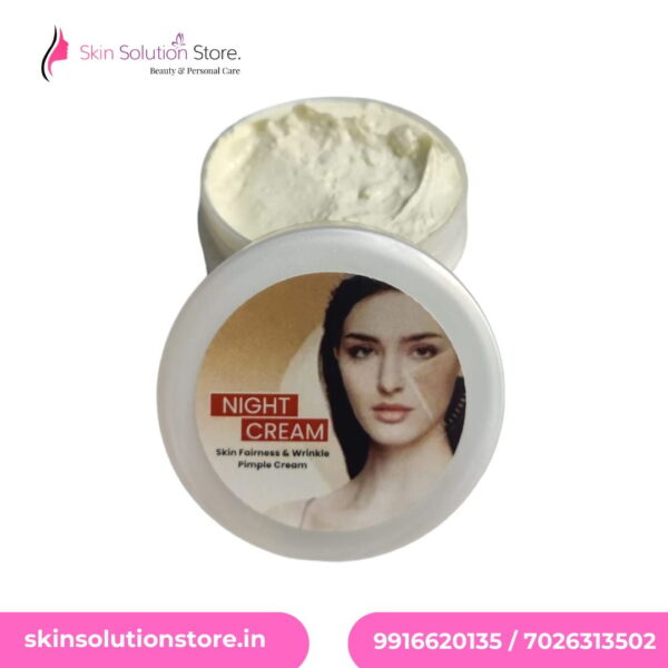 Skin whitening night cream