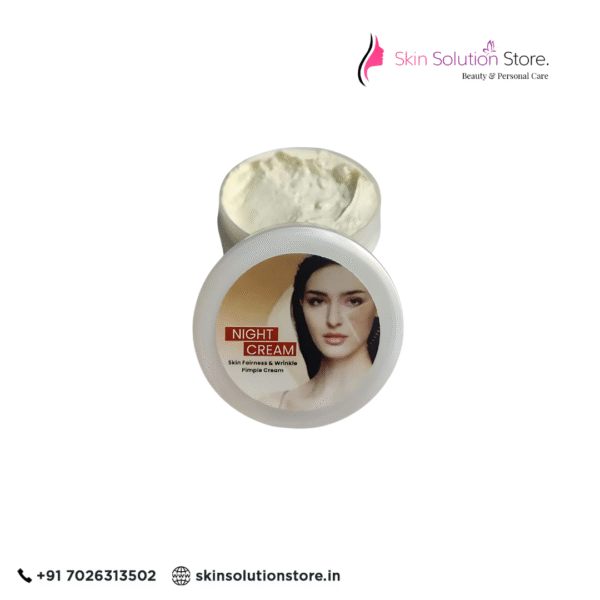 Skin whitening night cream