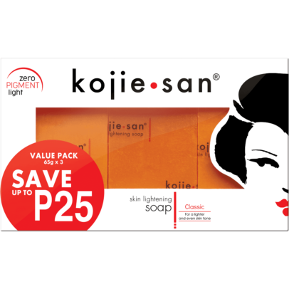 Kojie San Orange Kojic Whitening Soap (3 X 65, For Face And Body