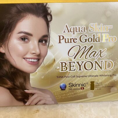 Aqua skin pure gold pro max beyond trina pico cell supreme glutathione injection