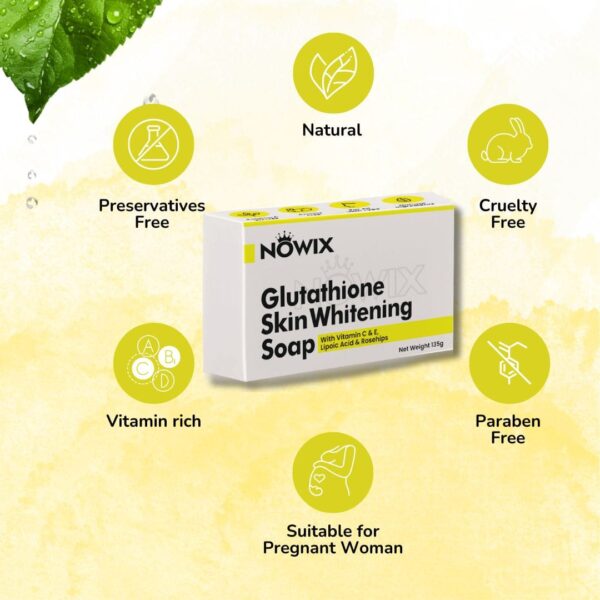 Nowix Glutathione Skin whitening soap - Image 3