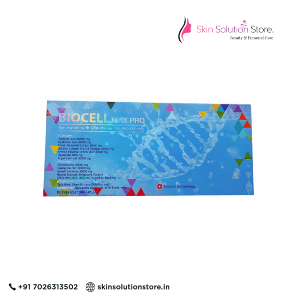Biocell Max Pro Renovation Glutathione Skin Whitening Injection -10 Session - Switzerland