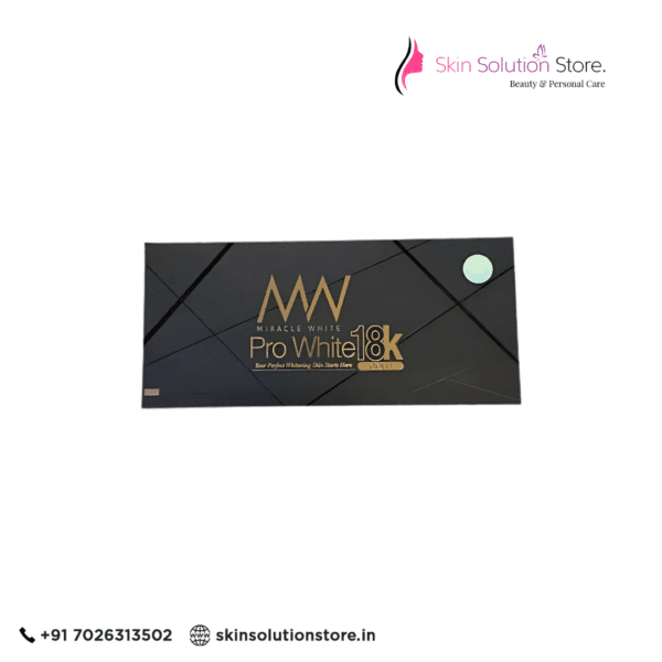 Miracle White Pro White 18K 180,000mg Glutathione Skin Whitening Injection - 6 Session - Switzerland
