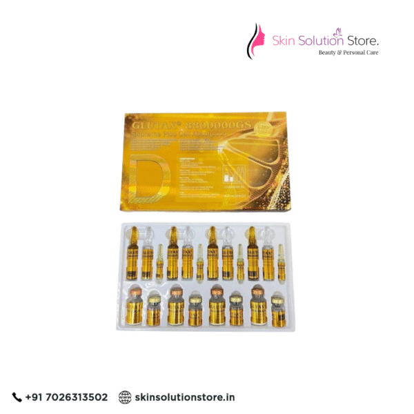 Glutax 8800000GS Supreme Pico Cell Glutathione Skin Whitening Injection - 4 Session - Italy