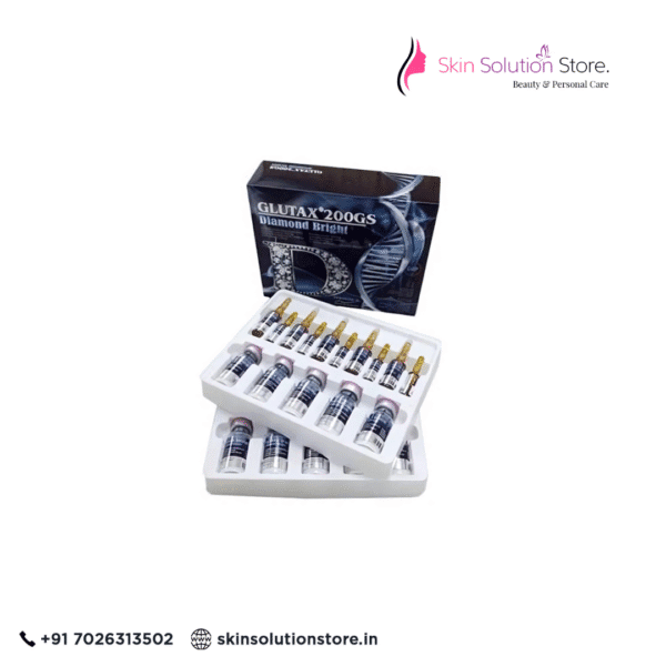 Glutax 200gs Diamond Bright Super Glutathione Skin Whitening Injection - 10 Session - Italy