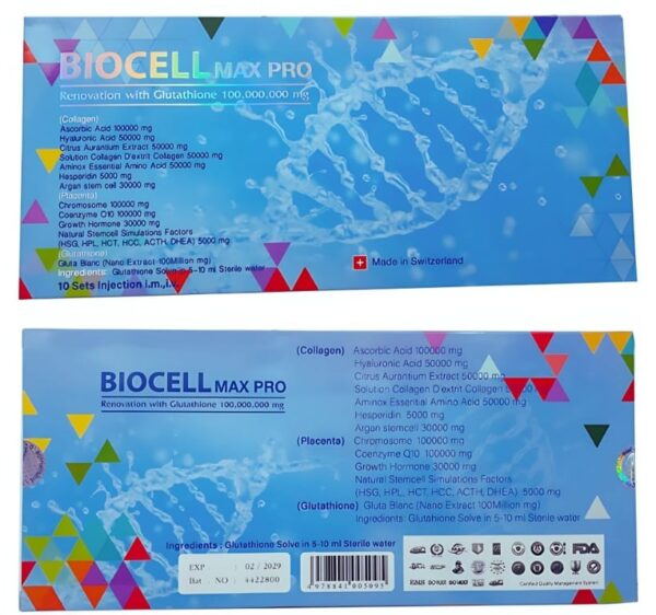 Biocell Max Pro Renovation with Glutathione Injection