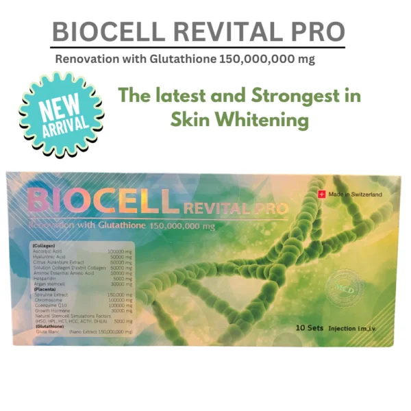 Biocell Revital Pro Renovation With Glutathione 150,000,000 mg Injection