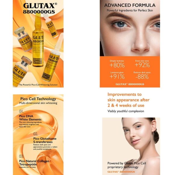 Glutax 8800000gs Glutathione Skin Whitening Injection - Image 3