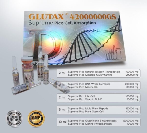 Glutax 42000000gs Supreme Pico Cell Glutathione injection - Image 2
