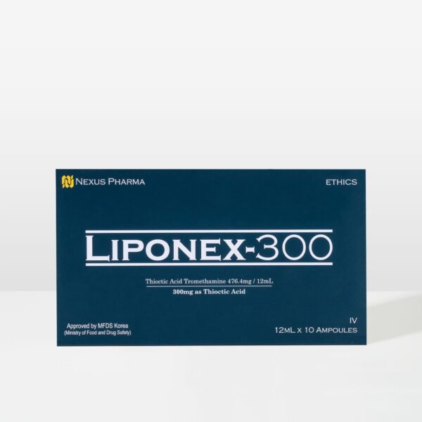 Nexus Pharma Liponex 300mg Thioctic Acid Glutathione Skin Whitening Injection - 10 Session - South Korea - Image 2