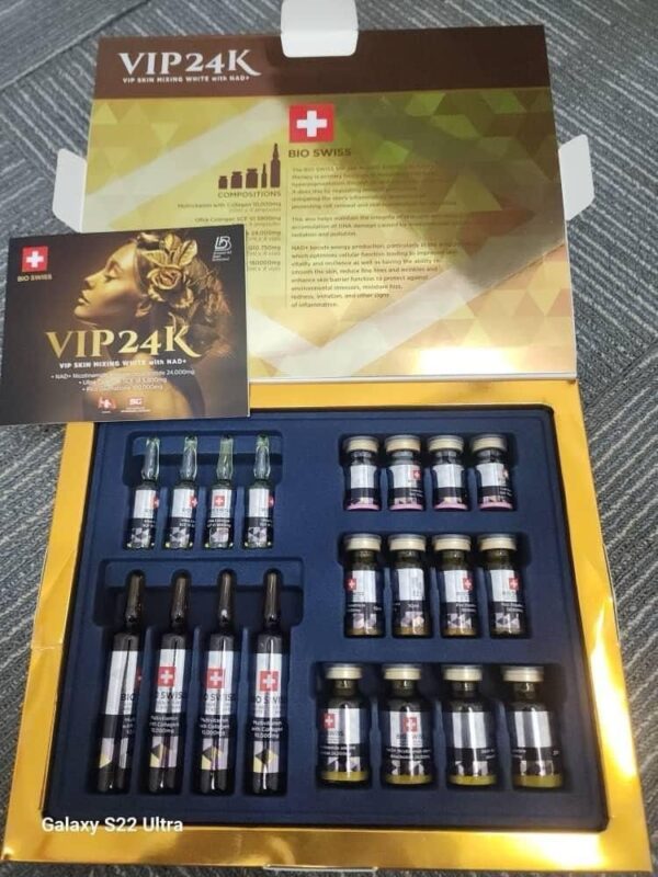 Bio Swiss VIP 24K Glutathione Injection With NAD+ - Image 3